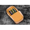 Galen Leather Galen Leather Magnum Opus 3 Slots Pen Case Undyed