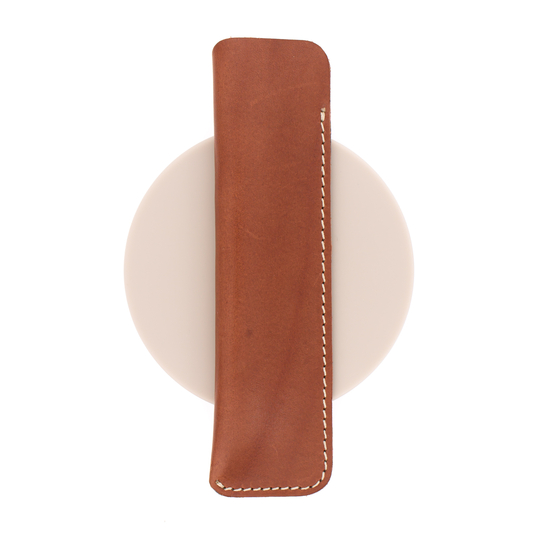 Galen Leather Sleeve for 1 Pen Brown