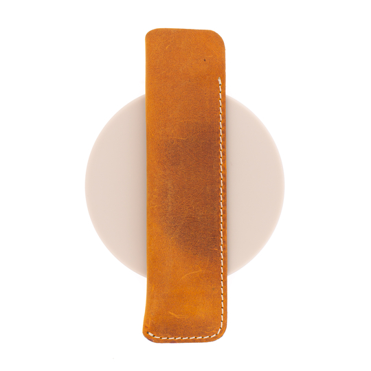 Galen Leather Sleeve for 1 Pen Crazy Horse Brown