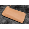 Galen Leather Galen Leather Slip-N-Zip 4 Slots Zippered Pen Pouch Undyed