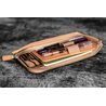 Galen Leather Galen Leather Slip-N-Zip 4 Slots Zippered Pen Pouch Undyed