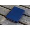 Galen Leather Galen Leather Zippered 5 Slots Pen Case with A6 Notebook Navy Blue