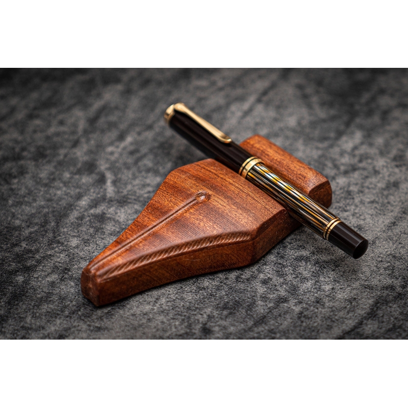 Galen Leather Galen Leather The Nib Rest Wooden Pen Stand Mahogany