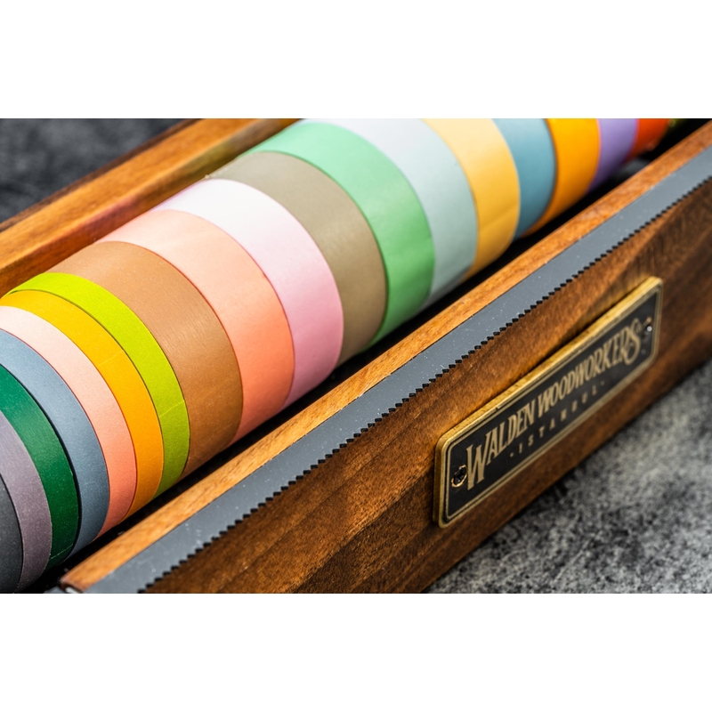 Galen Leather Galen Leather Multi Washi Tape Dispenser in Legno di Noce