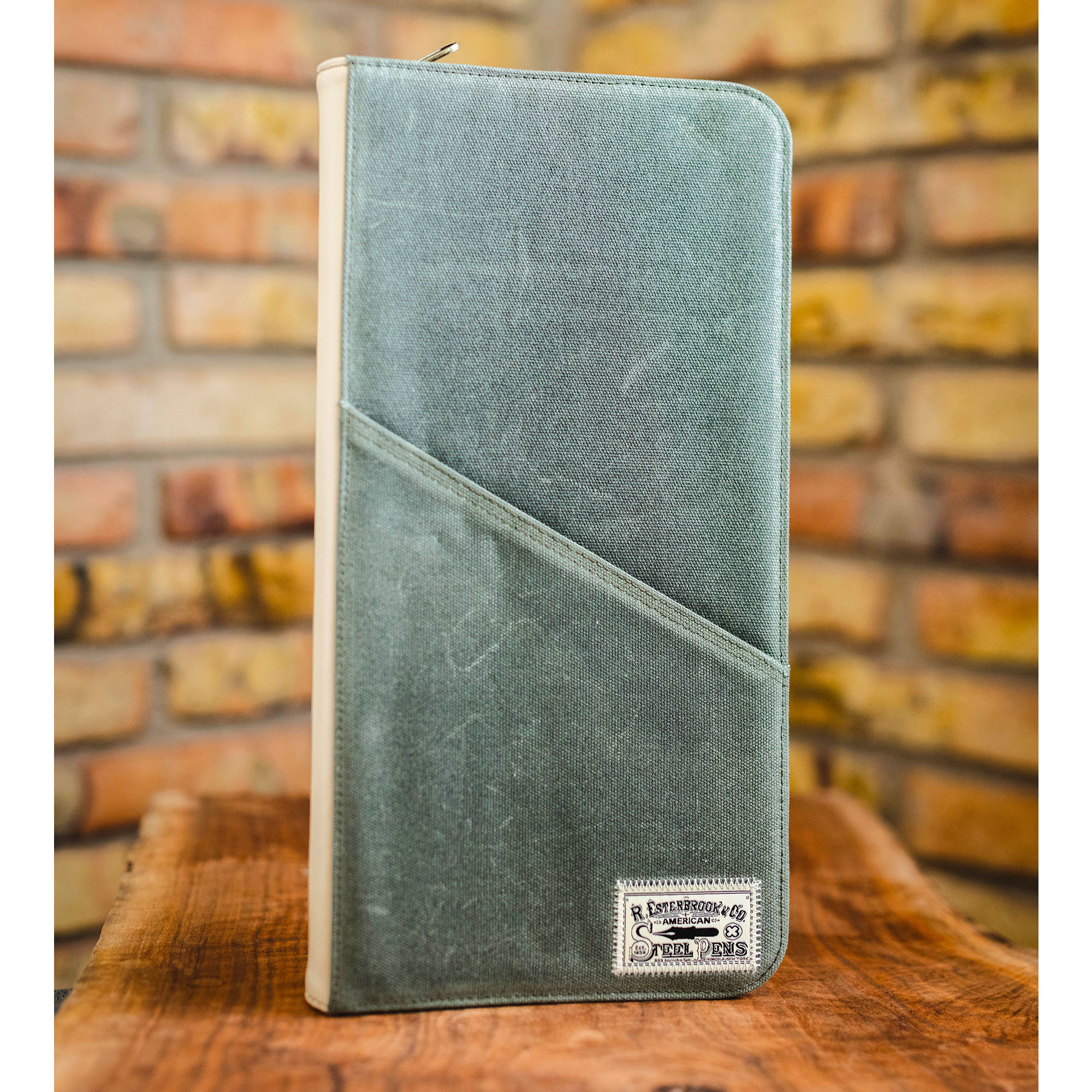 Esterbrook Zipper Pen Case for 40 Pens Army Green Stilo&Stile