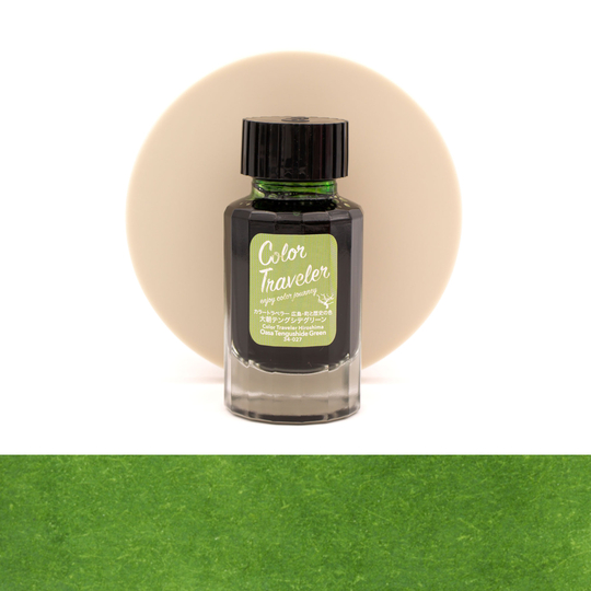 Color Traveler Oasa Tengushide Green Ink Bottle 30 ml