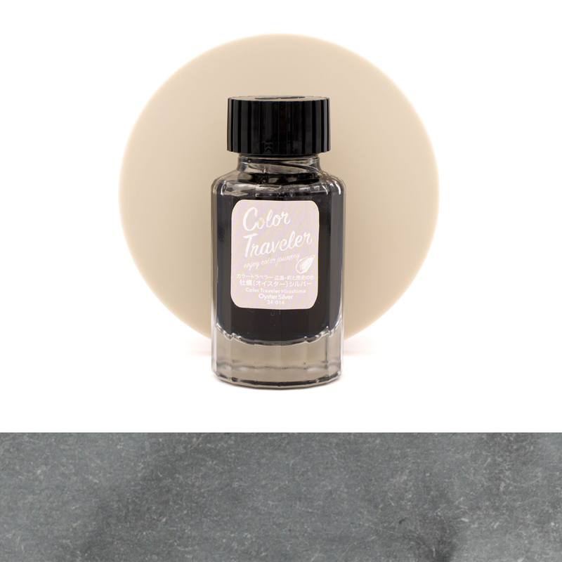 Color Traveler Color Traveler Hiroshima Oyster Silver Inchiostro 30 ml Color Traveler Color Traveler Hiroshima Oyster Silver Inchiostro 30 ml