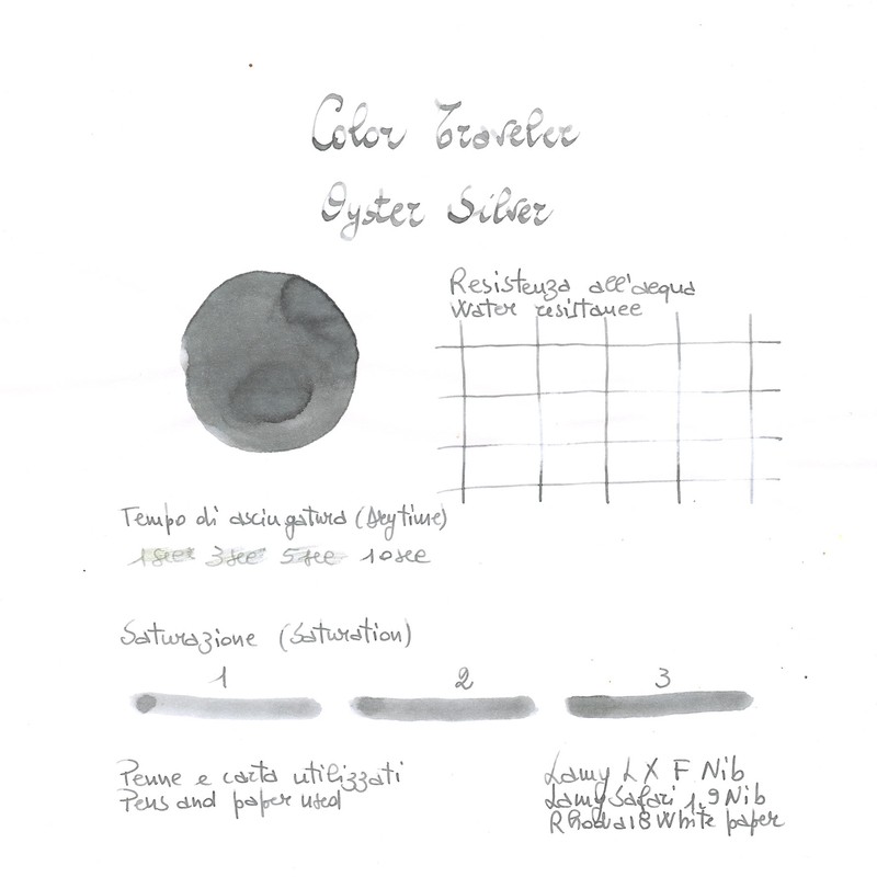Color Traveler Color Traveler Hiroshima Oyster Silver Inchiostro 30 ml