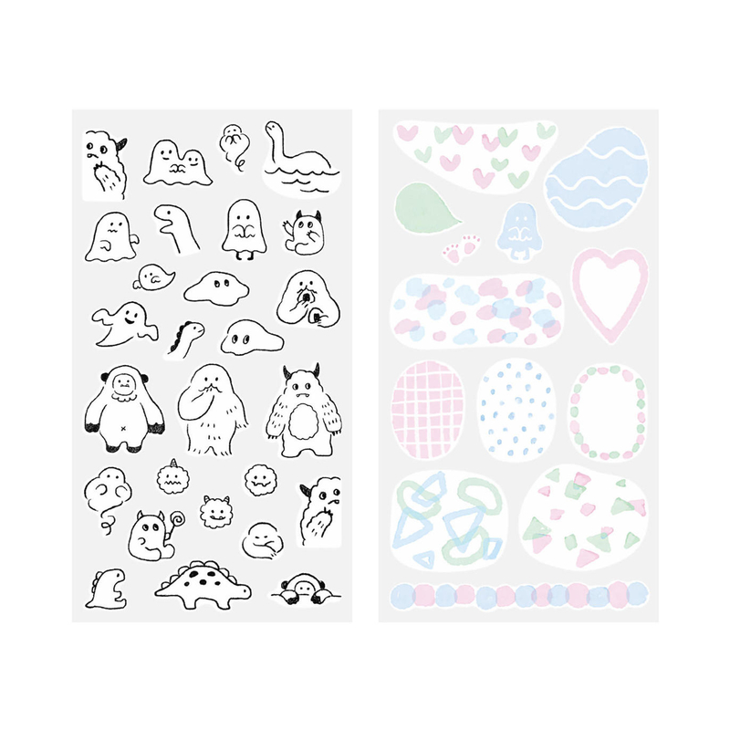 Midori Midori Sticker Two Sheets Monster