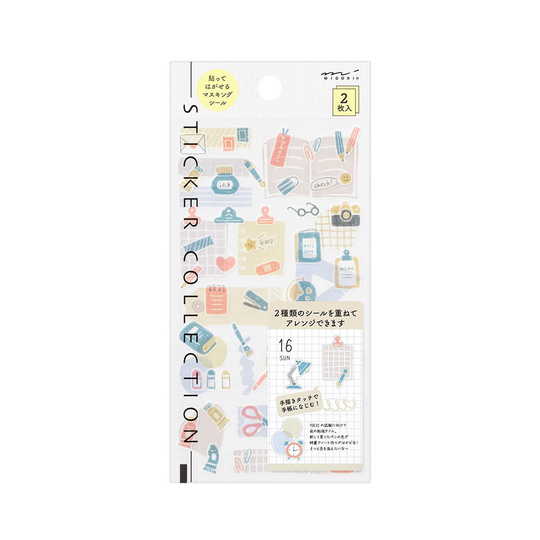 Midori Sticker Two Sheets Stationery