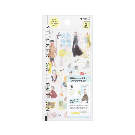 Midori Sticker Two Sheets Fashion