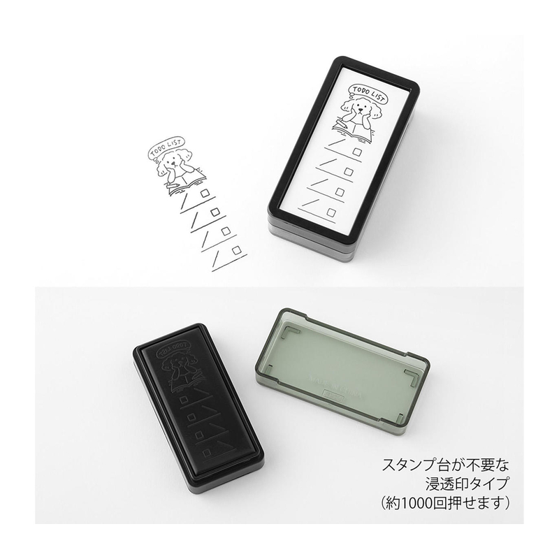 Midori Midori Timbro Preinchiostrato Half-Size To Do List