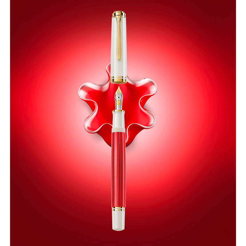 Pelikan Pelikan Souveran M600 Fountain Pen Red White Special Edition