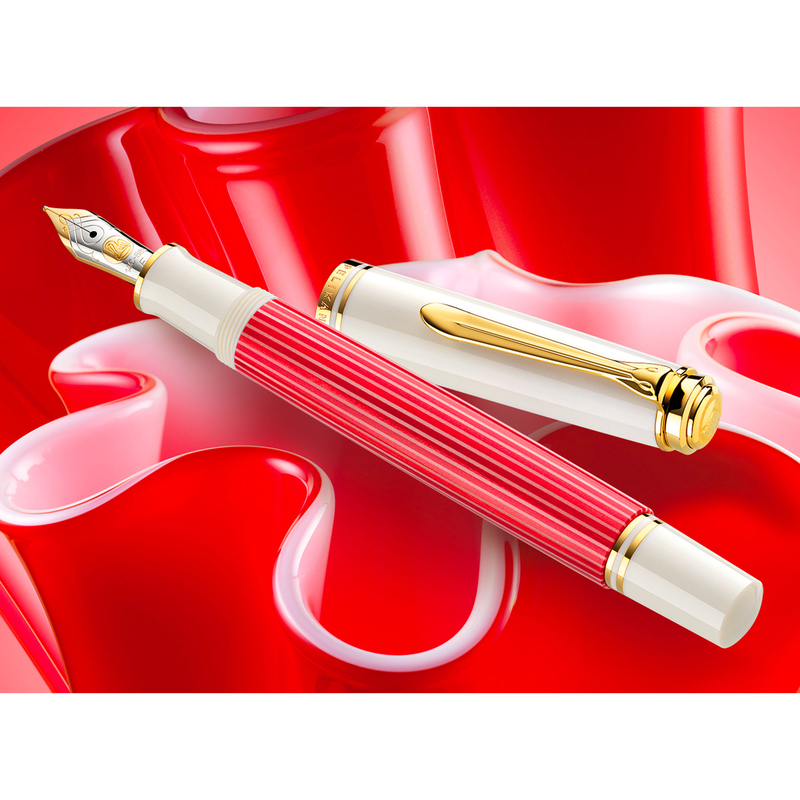 Pelikan Pelikan Souveran M600 Fountain Pen Red White Special Edition