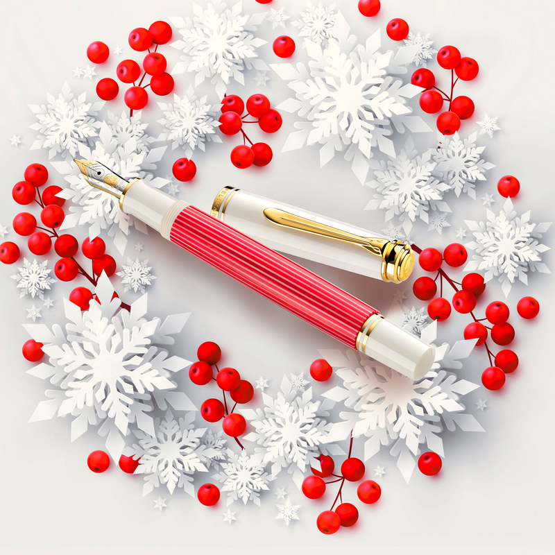 Pelikan Pelikan Souveran M600 Fountain Pen Red White Special Edition