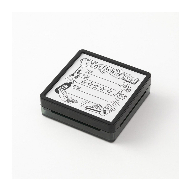 Midori Midori Paintable Stamp Pre-Inked My Favorite