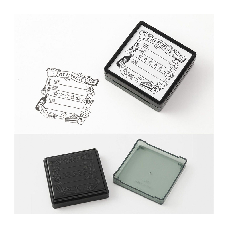 Midori Midori Paintable Stamp Pre-Inked My Favorite