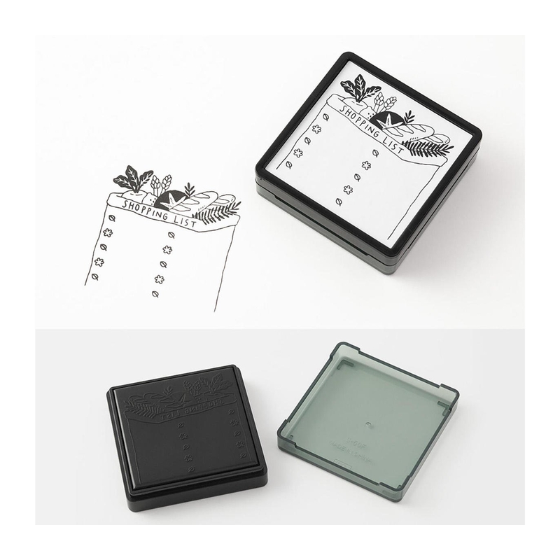Midori Midori Paintable Stamp Pre-Inked Shopping List