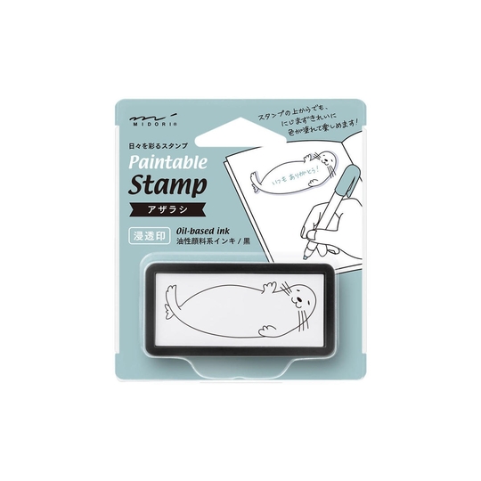 Midori Paintable Stamp Pre-Inked Half-Size Seal