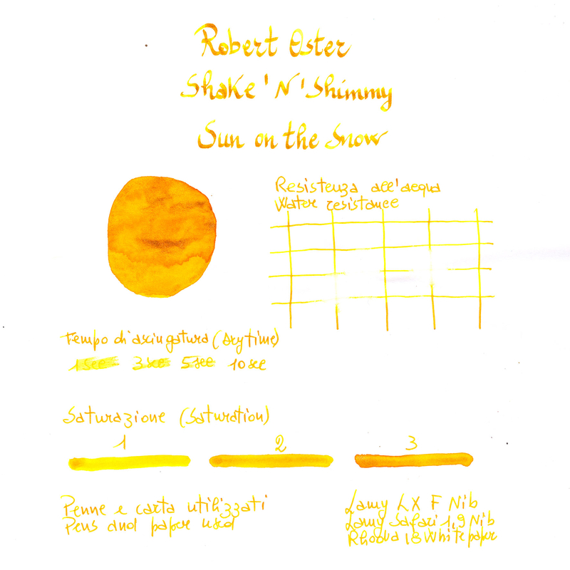 Robert Oster Robert Oster Shake 'N' Shimmy Sun on the Snow Ink Bottle 50 ml Special Edition