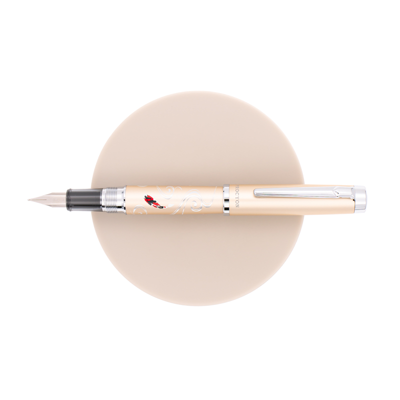 Platinum Platinum Procyon Luster Modern Maki-e Penna Stilografica Nishikigoi