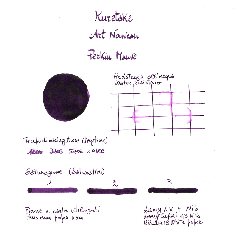 Kuretake Kuretake Art Nouveau Perkin Mauve Ink Bottle 20 ml