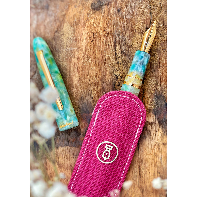 Esterbrook Esterbrook x Fountain Pen Day Canvas Sleeve Portapenne 1 Posto Viva Magenta