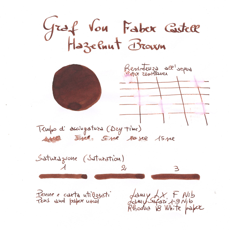 Graf von Faber Castell Hazelnut Brown 6 Ink Cartridges