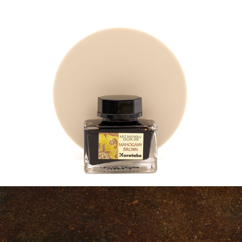 Kuretake Kuretake Art Nouveau Mahogany Brown Ink Bottle 20 ml