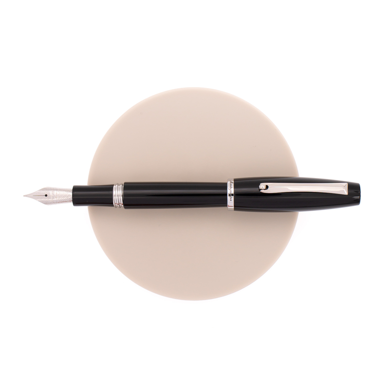 Montegrappa Montegrappa Manager Penna Stilografica Nera & Rodio