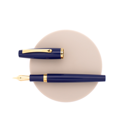 Montegrappa Manager Fountain Pen Navy Blue & Gold