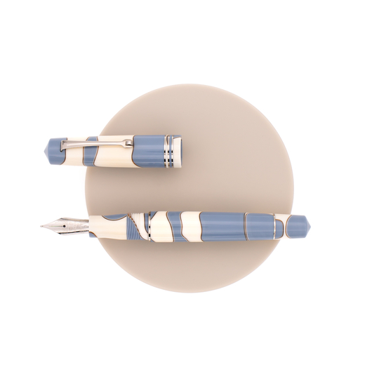 Leonardo Momento Zero Fountain Pen Nuvola & Rhodium