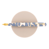 Leonardo Officina Italiana Leonardo Momento Zero Fountain Pen Nuvola & Gold