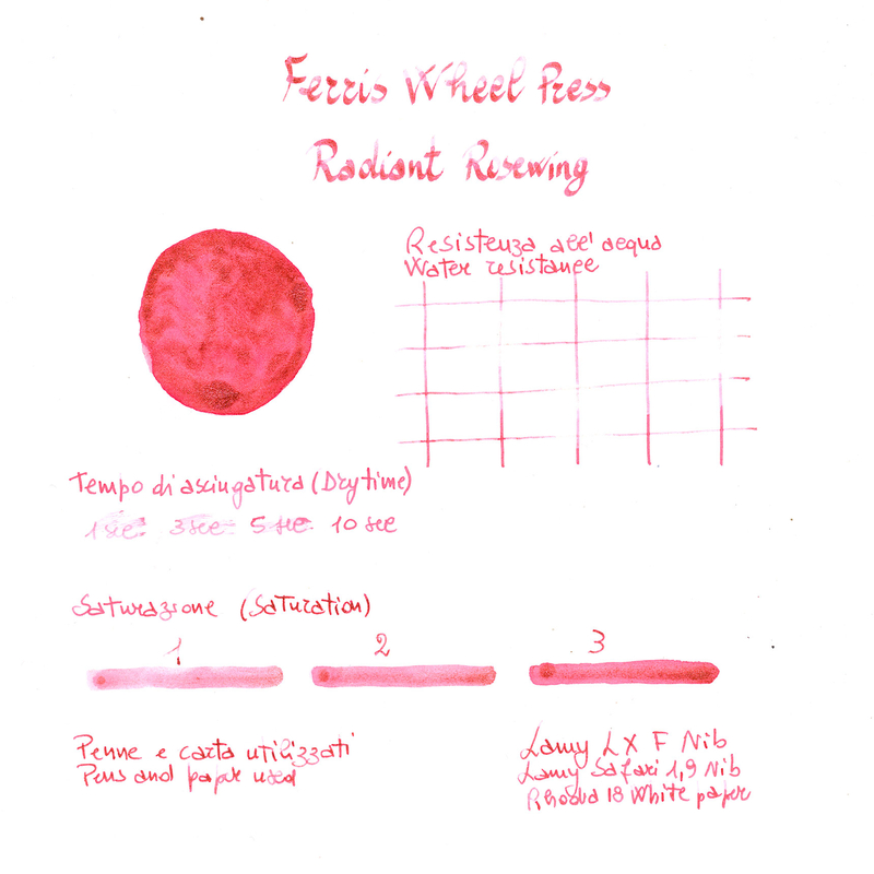 Ferris Wheel Press Ferris Wheel Press The Wild Swans Radiant Rosewing Ink Bottle 20 ml