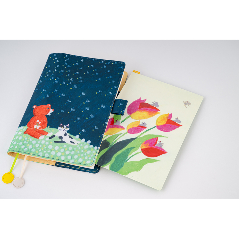 Hobonichi Hobonichi Keiko Shibata: Gentle breeze in a dandelion field A5 [Cover Only]