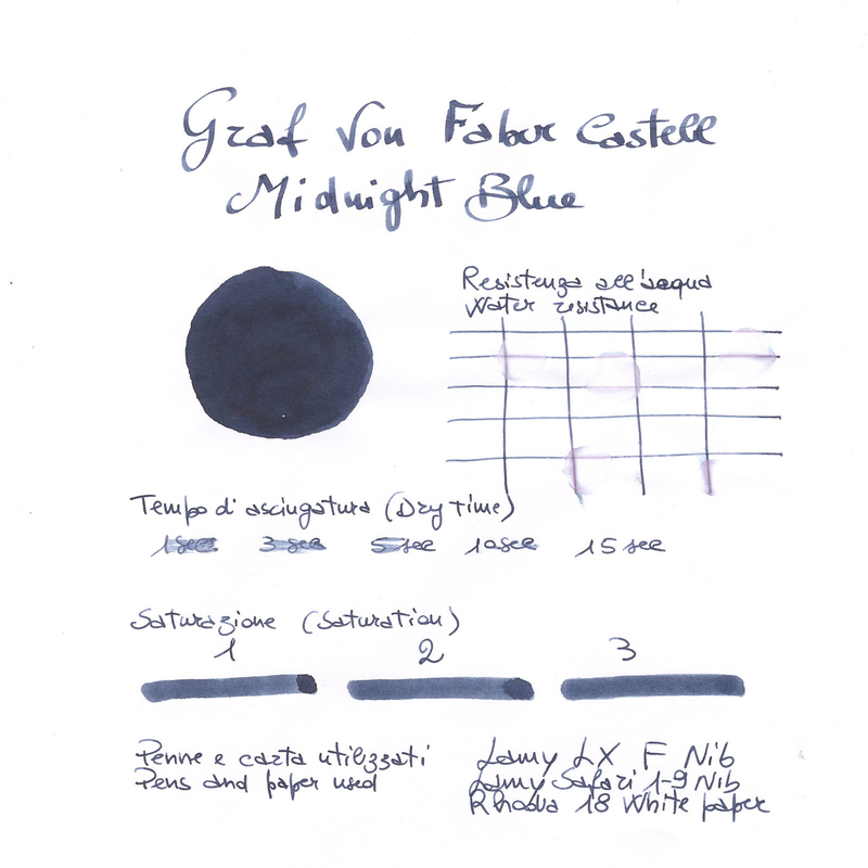Graf von Faber Castell Midnight Blue Inchiostro 75 ml