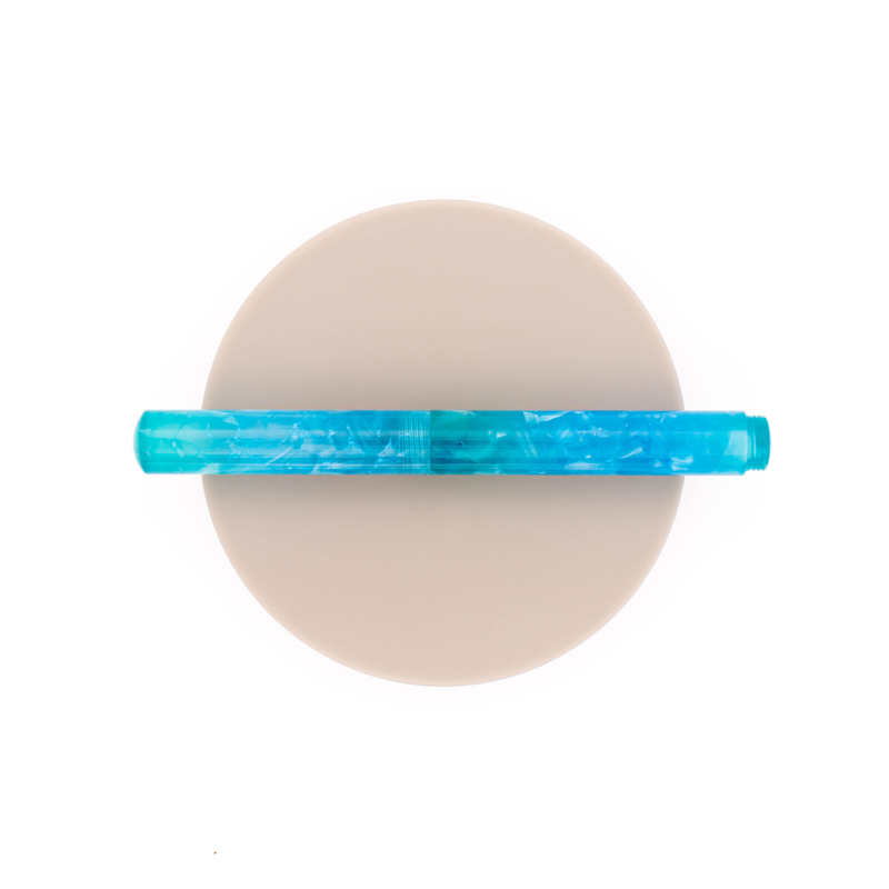 Guitar Guitar Portable Dip Pen with Glass Nib Jelly Blue