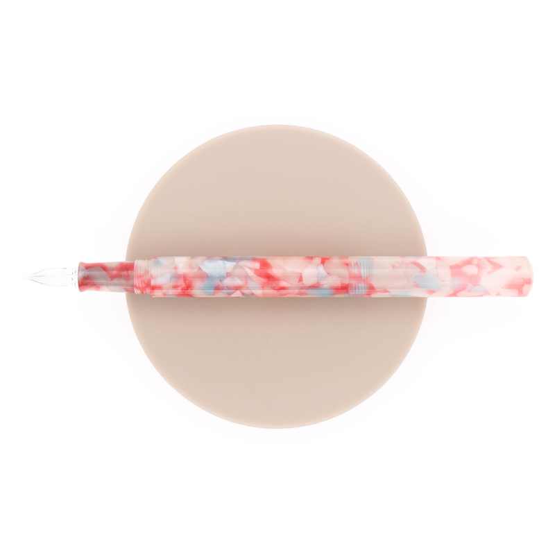 Guitar Guitar Penna con Pennino da Intinzione in Vetro Jelly Red