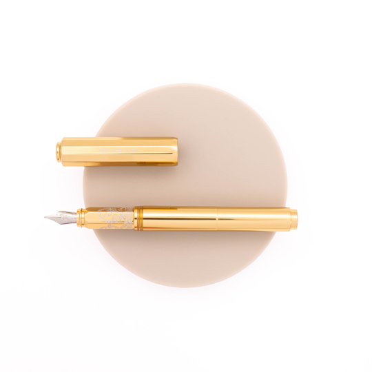 Ferris Wheel Press Aluminum Carousel Fountain Pen Plaited Gold Tress Limited Edition