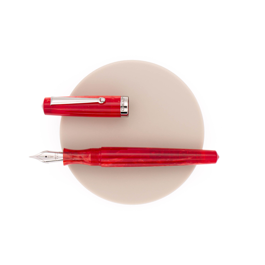 Delta Intesa 2.0 Fountain Pen Red & Rhodium