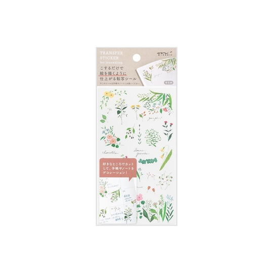 Midori Transfer Sticker Flowering Plants