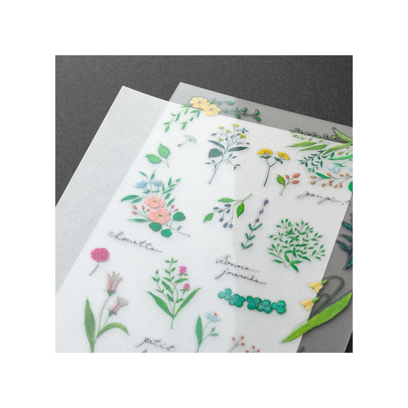 Midori Midori Transfer Sticker Flowering Plants