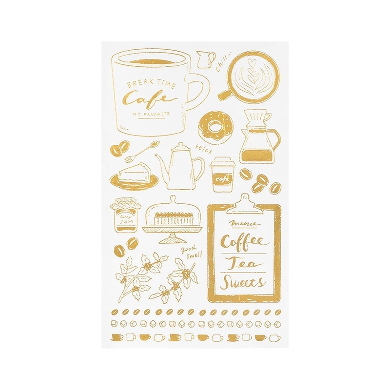 Midori Midori Foil Transfer Sticker Coffee