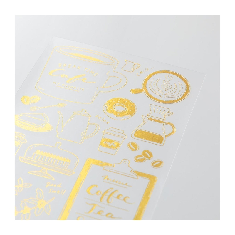Midori Midori Foil Transfer Sticker Coffee