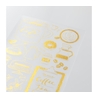 Midori Midori Foil Transfer Sticker Adesivi Dorati Caffè