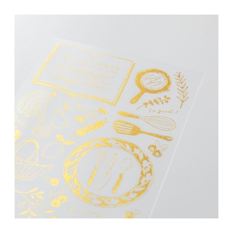 Midori Midori Foil Transfer Sticker Adesivi Dorati Cucina