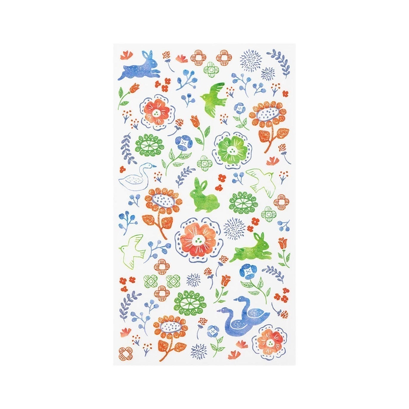 Midori Midori Transfer Sticker Scandinavian Textile Patterns