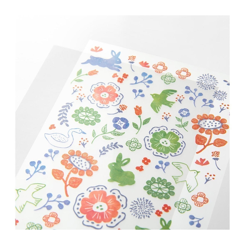 Midori Midori Transfer Sticker Scandinavian Textile Patterns