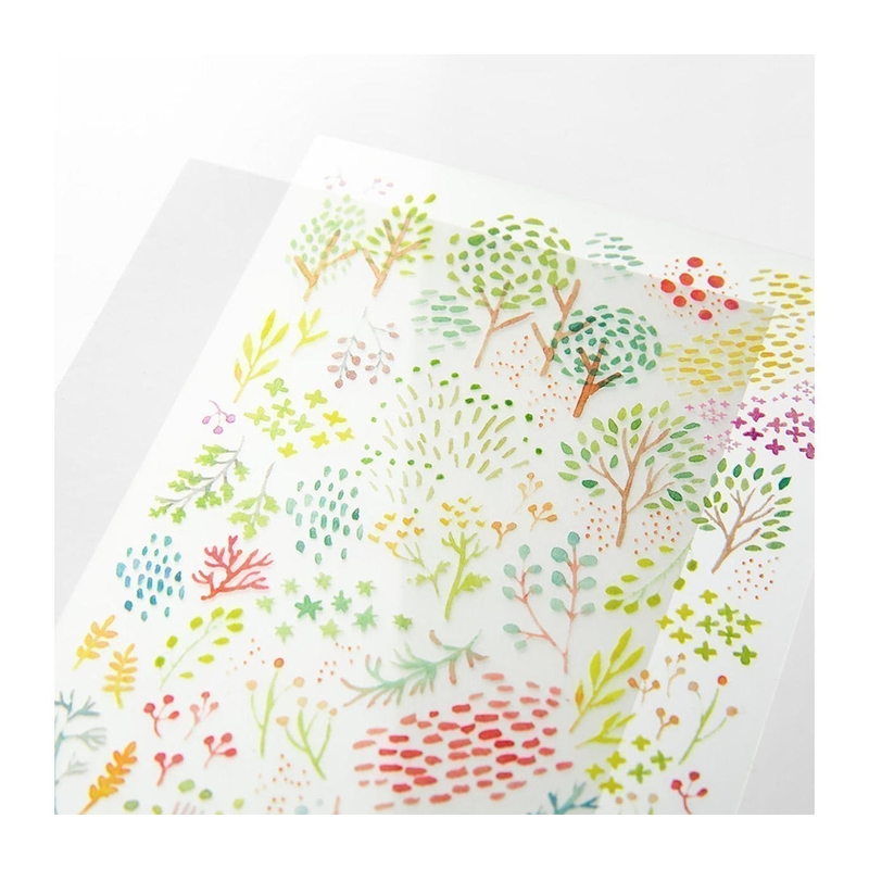 Midori Midori Transfer Sticker Watercolor Patterns