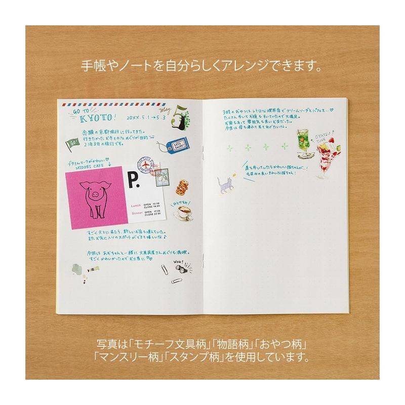 Midori Midori Transfer Sticker Adesivi Timbri